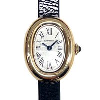 Pre-owned Cartier Baignoire 1920 Mini Watch 18K Yellow Gold WGBA0041