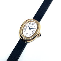 Pre-owned Cartier Baignoire 1920 Mini Watch 18K Yellow Gold WGBA0041