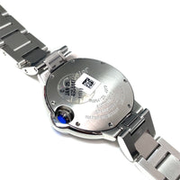 Pre-Owned Ballon Bleu de Cartier Blue Dial Watch WSBB0062 Steel 33mm