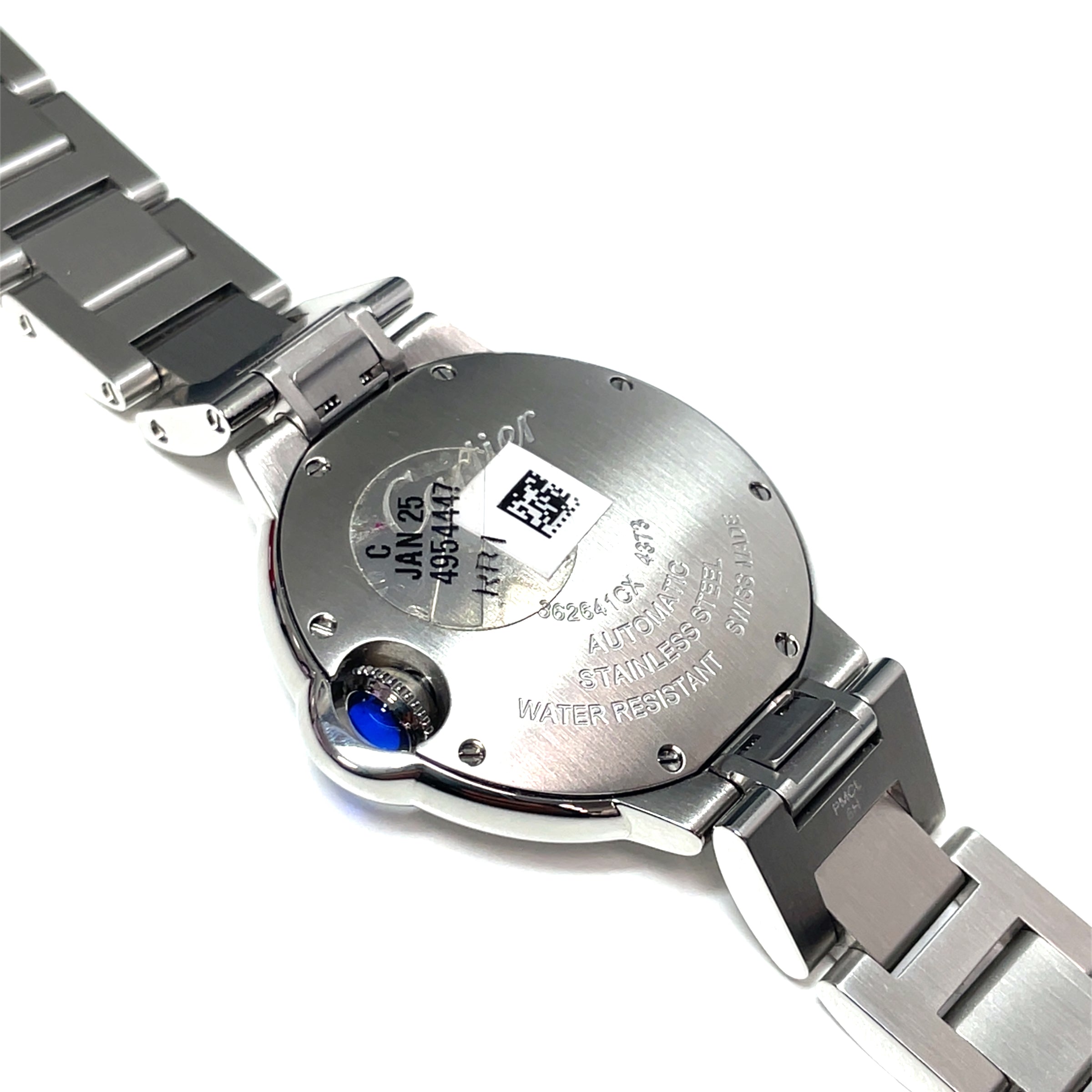 Pre-Owned Ballon Bleu de Cartier Blue Dial Watch WSBB0062 Steel 33mm