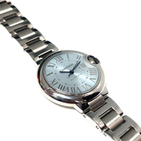 Pre-Owned Ballon Bleu de Cartier Blue Dial Watch WSBB0062 Steel 33mm