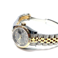 Pre-Owned Rolex Datejust Lady Grey Diamond Dial 26mm Watch 179173 2017