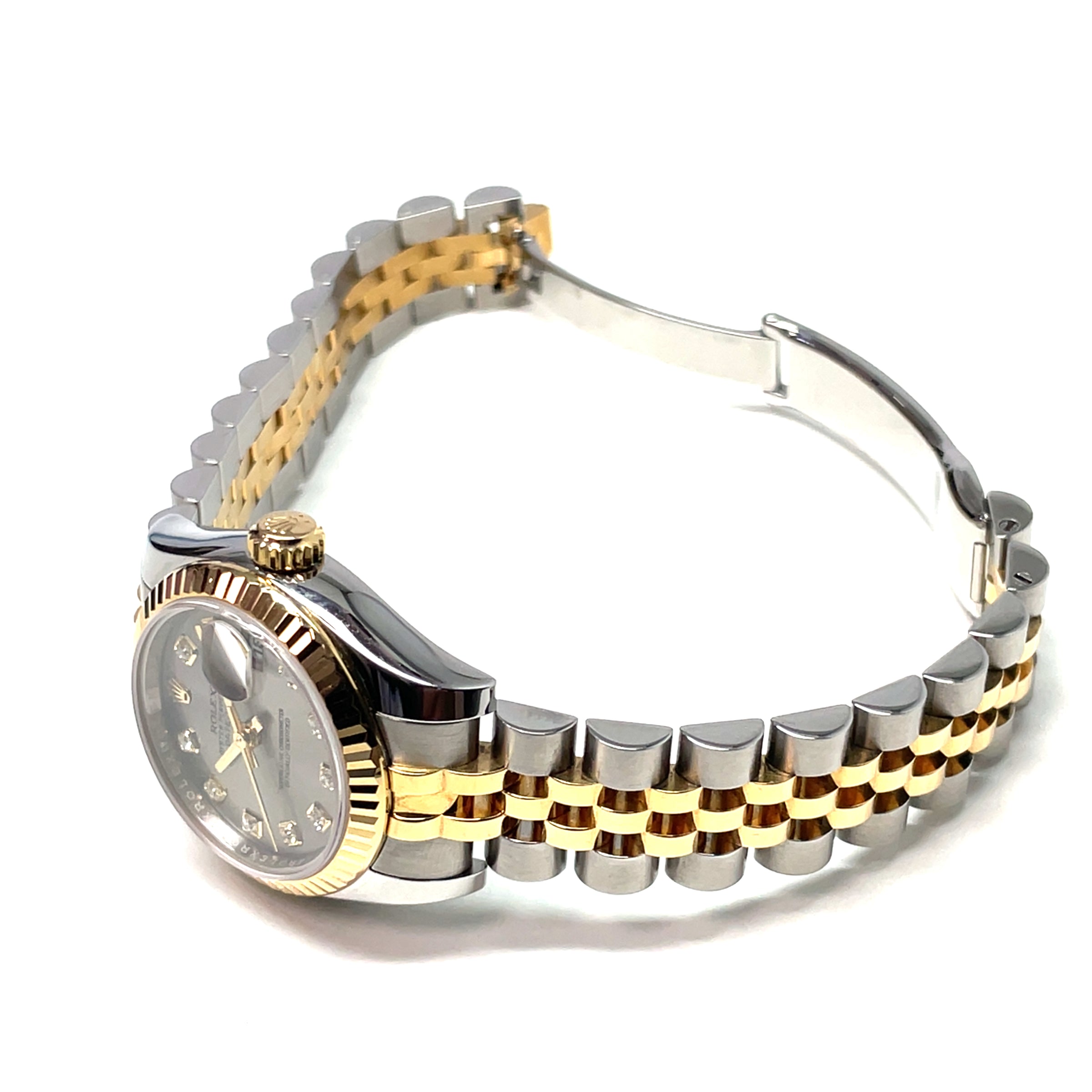 Pre-Owned Rolex Datejust Lady Grey Diamond Dial 26mm Watch 179173 2017 - NAGI