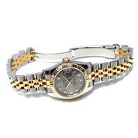 Pre-Owned Rolex Datejust Lady Grey Diamond Dial 26mm Watch 179173 2017 - NAGI