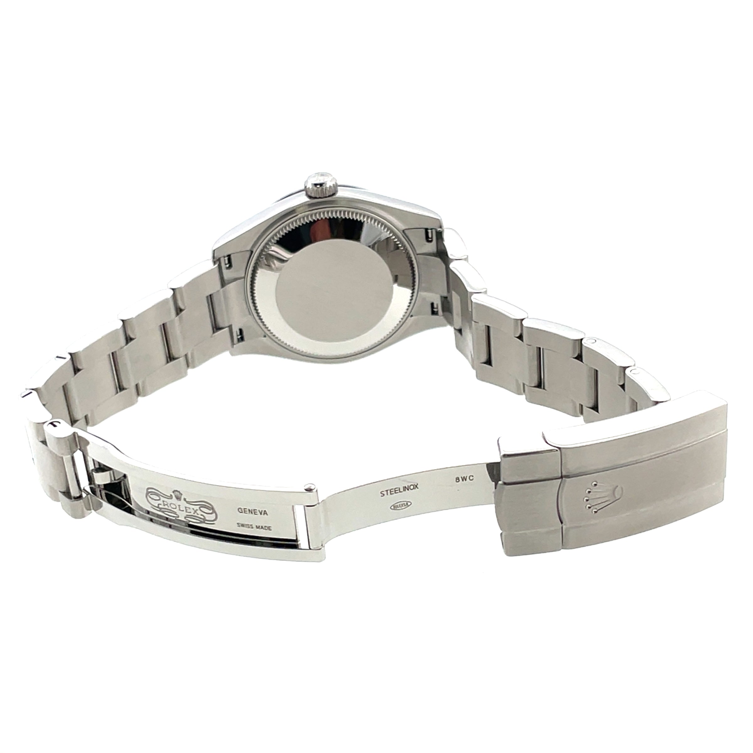 Pre-owned Rolex 31mm Oyster Perpetual Lavender Oystersteel 277200 Watch