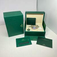 Pre-owned Rolex 31mm Oyster Perpetual Lavender Oystersteel 277200 Watch