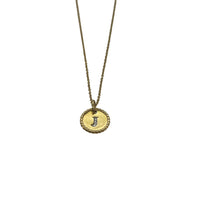 Pre-owned David Yurman 18K Yellow Gold Initial J Necklace