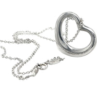Pre-Owned Tiffany & Co. Sterling Silver Elsa Peretti Heart Necklace - NAGI