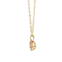 Pre-Owned 14K Yellow Gold Flower Diamond Necklace