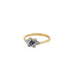 Pre-Owned 18K Two-Tone Sapphire Ring