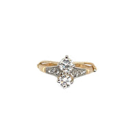 Pre-Owned 14K Yellow Gold 2-Stone Ring