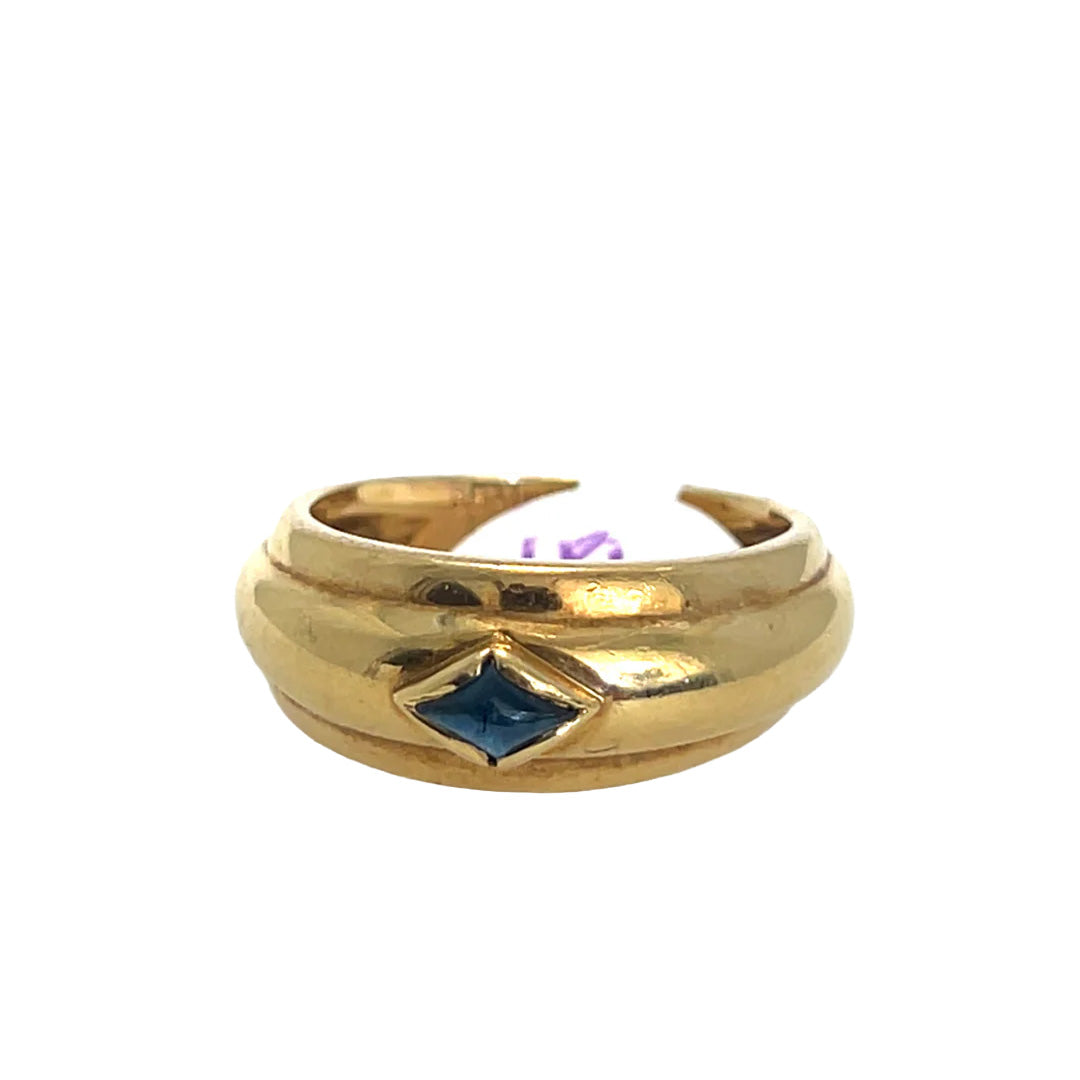 Pre-Owned Chaumet 14K Yellow Gold Lapis Ring - NAGI