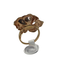 Pre-Owned 18K Rose Gold Floral Diamond Ring