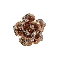 Pre-Owned 18K Rose Gold Floral Diamond Ring