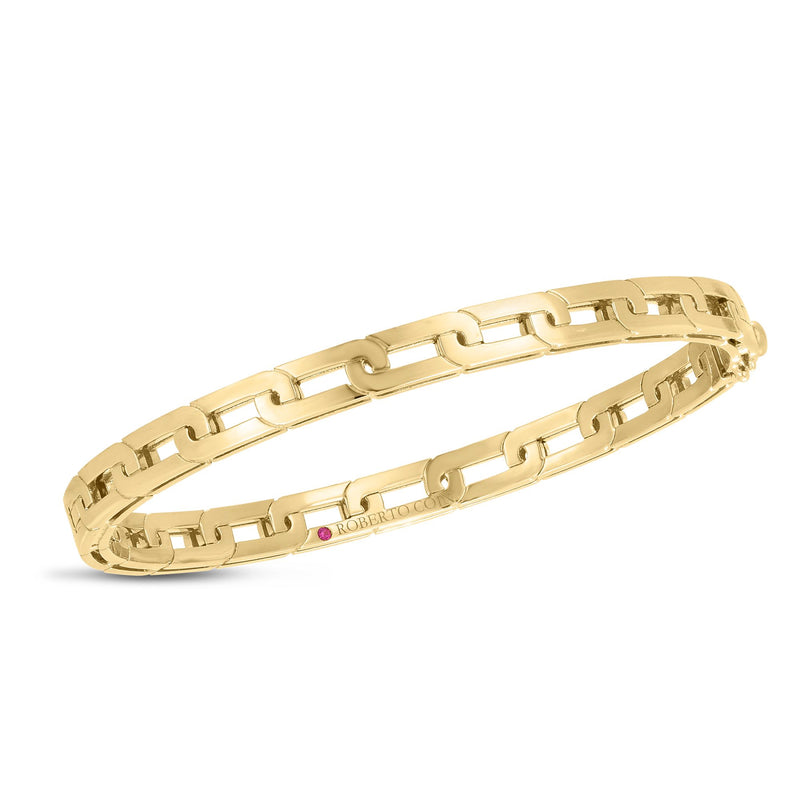 Roberto Coin 18K Yellow Gold Slim Navarra Bangle Bracelet