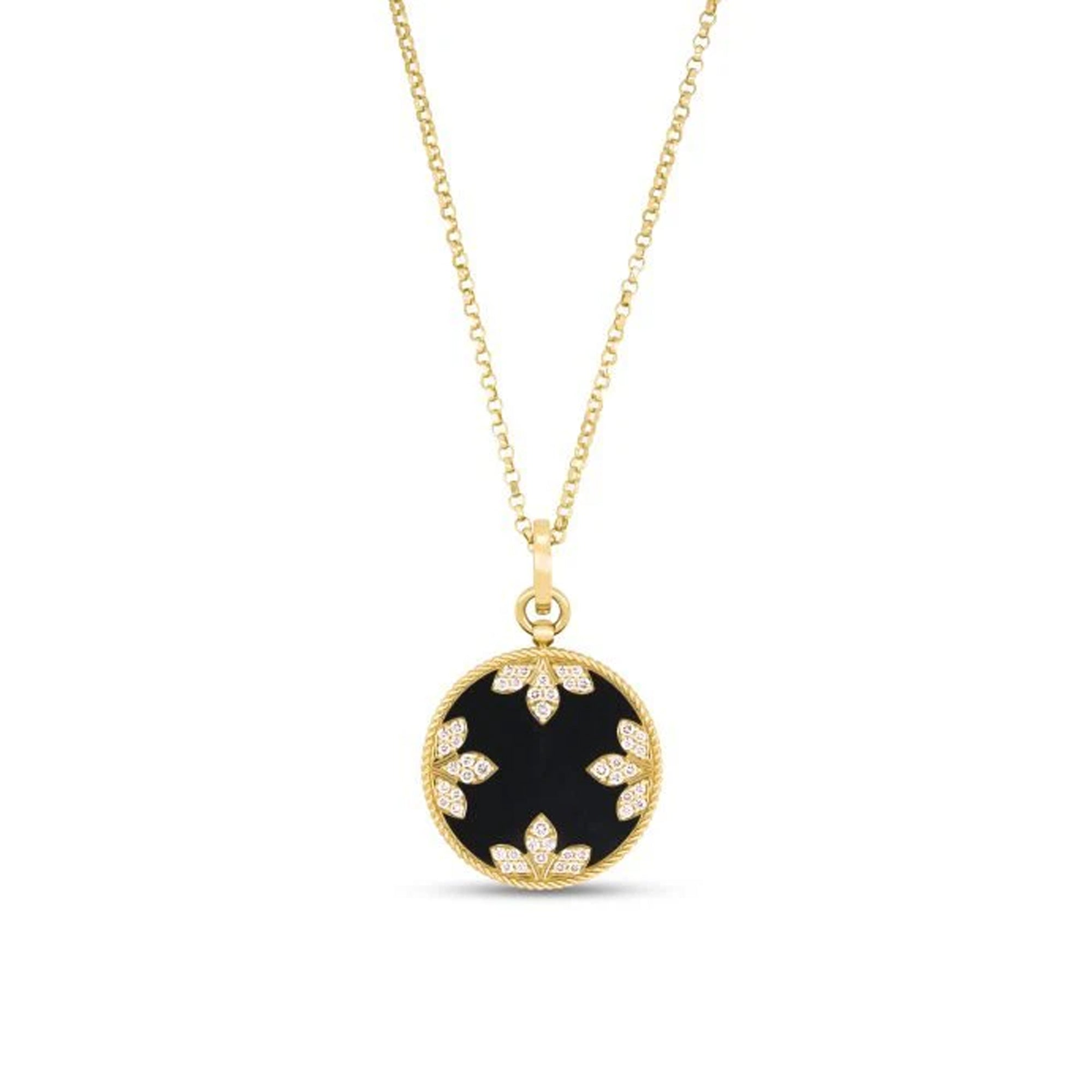 Roberto Coin 18k Yellow Gold Venetian Medallion Reversible Necklace