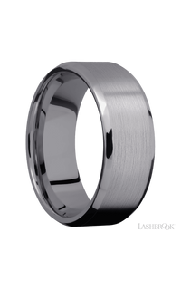 8 mm wide Beveled Tantalum band img2
