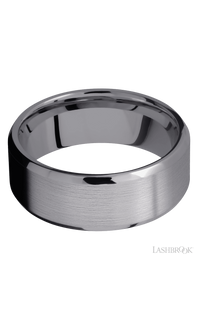 8 mm wide Beveled Tantalum band img3