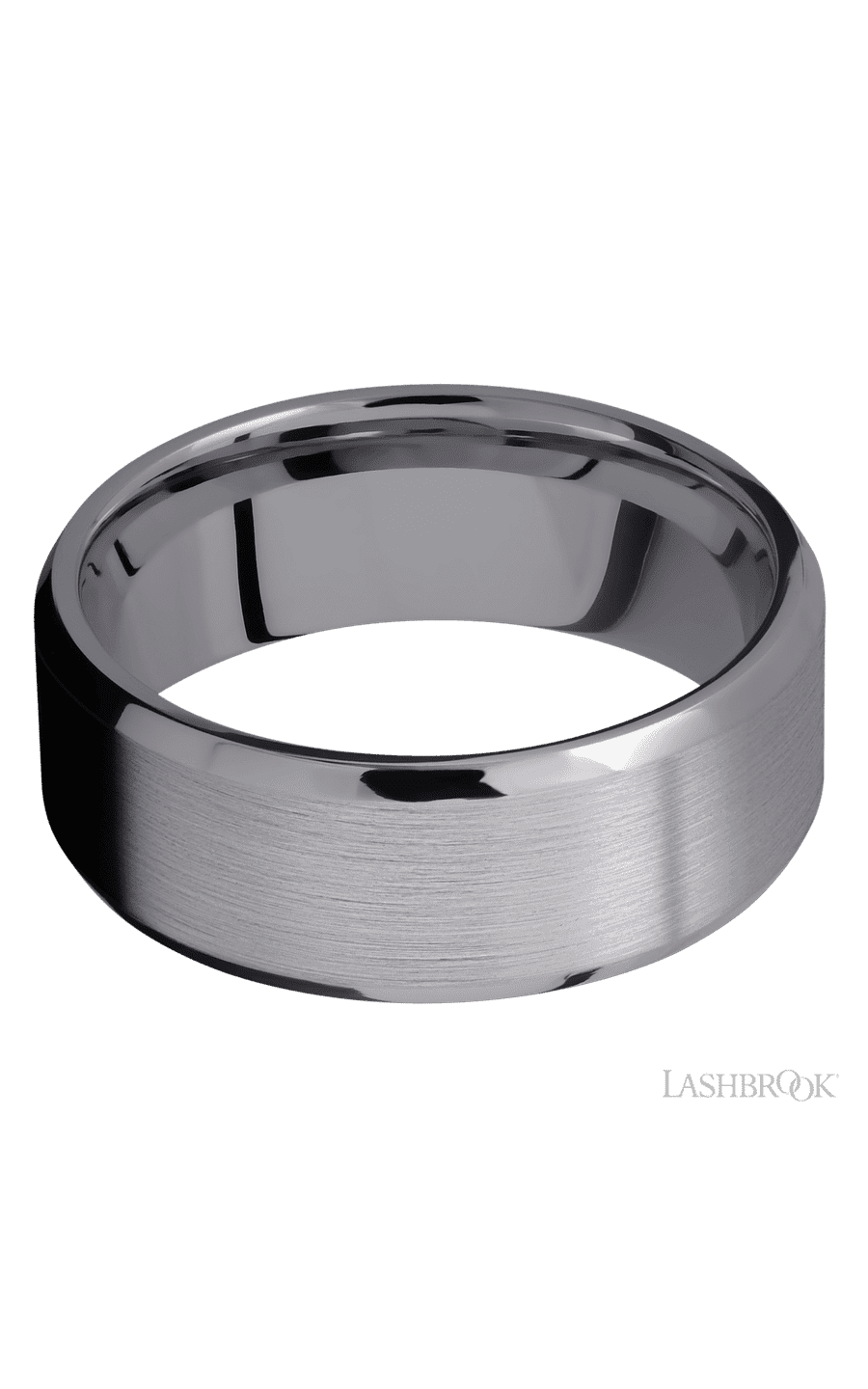 8 mm wide Beveled Tantalum band img3