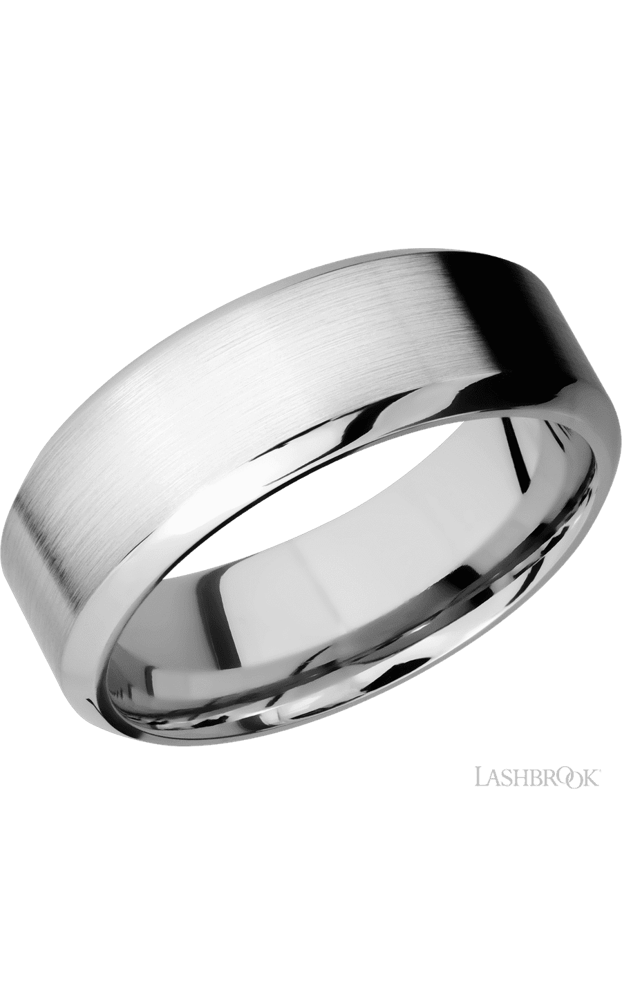 8 mm wide High Bevel Cobalt Chrome band img1