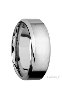 8 mm wide High Bevel Cobalt Chrome band img2