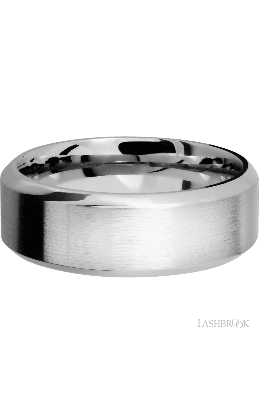 8 mm wide High Bevel Cobalt Chrome band img3