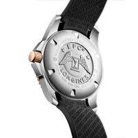 Longines HydroConquest 41MM Automatic Watch  Sunray Black Dial Black Rubber Strap L37813589