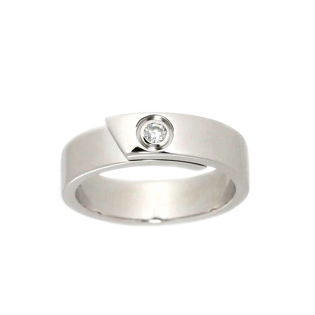 Pre-Owned Cartier 18K White Gold Ribbon Wrap Ring