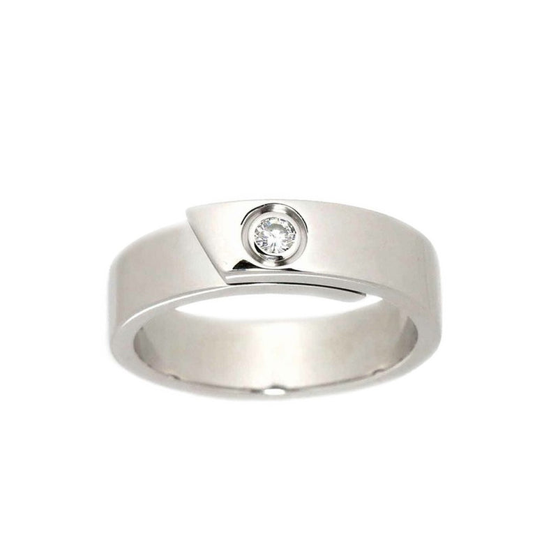 Pre-Owned Cartier 18K White Gold Ribbon Wrap Ring - NAGI