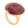 Marco Bicego Lunaria 18K Yellow Gold Cocktail Ring With Thulite