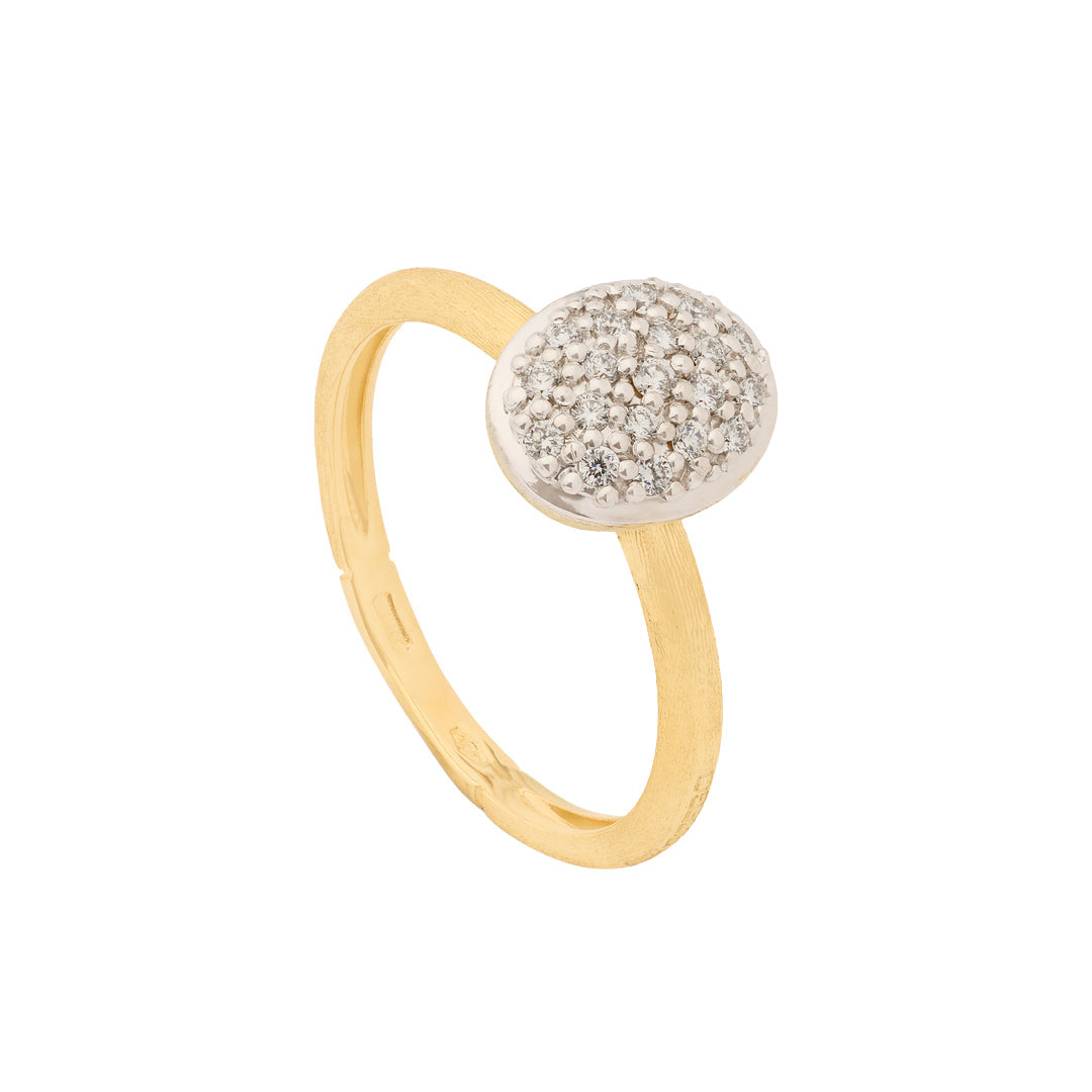 Marco Bicego 18K Yellow Gold Siviglia Pave Diamond Ring