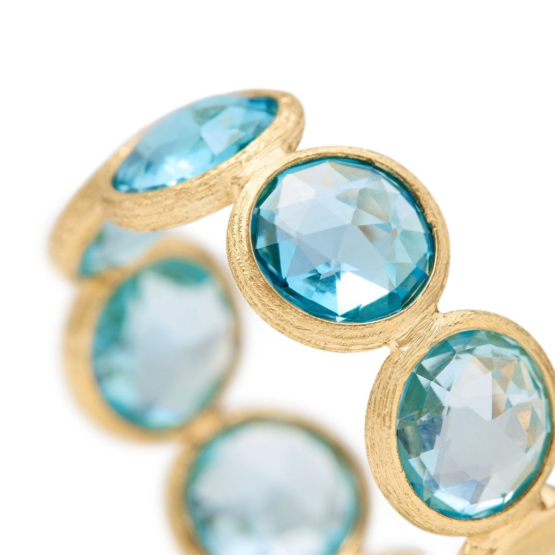 Marco Bicego 18K Yellow Gold BlueTopaz Jaipur Color Ring