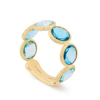 Marco Bicego 18K Yellow Gold BlueTopaz Jaipur Color Ring