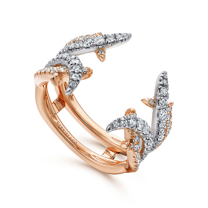 Gabriel & Co. 14K Gold Jacket Wedding Band - NAGI