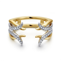 Gabriel & Co. 14K Gold Jacket Wedding Band - NAGI