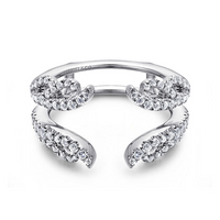 Gabriel & Co. 14K White Gold Jacket Wedding Band - NAGI