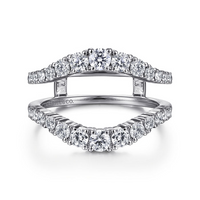 Gabriel & Co. 14K White Gold Jacket Wedding Band - NAGI