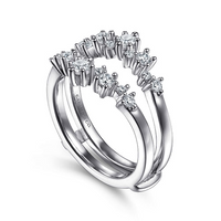 Gabriel & Co. 14K White Gold Jacket Wedding Band - NAGI