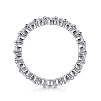 Gabriel & Co. 14K White Gold Single Prong Wedding Band - NAGI