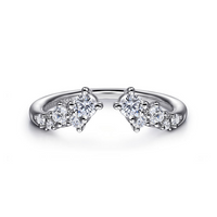 Gabriel & Co. 14K White Gold Ambra Open Diamond Ring - NAGI