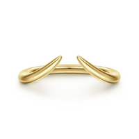 Gabriel & Co. 14K Yellow Gold  Curved Band - NAGI