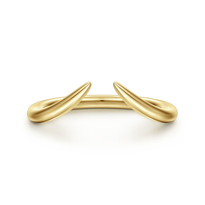 Gabriel & Co. 14K Yellow Gold  Curved Band - NAGI