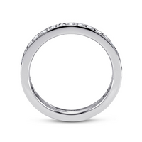 Gabriel & Co. 14K White Gold Channel Set Wedding Band