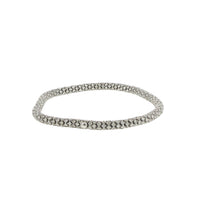 14K White Gold Pave Diamond Tennis Bracelet, 5.99 Carats