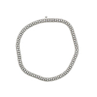 14K White Gold Pave Diamond Tennis Bracelet, 5.99 Carats
