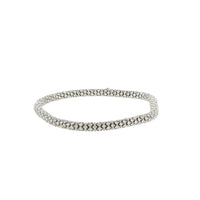 14K White Gold Pave Diamond Tennis Bracelet, 5.99 Carats