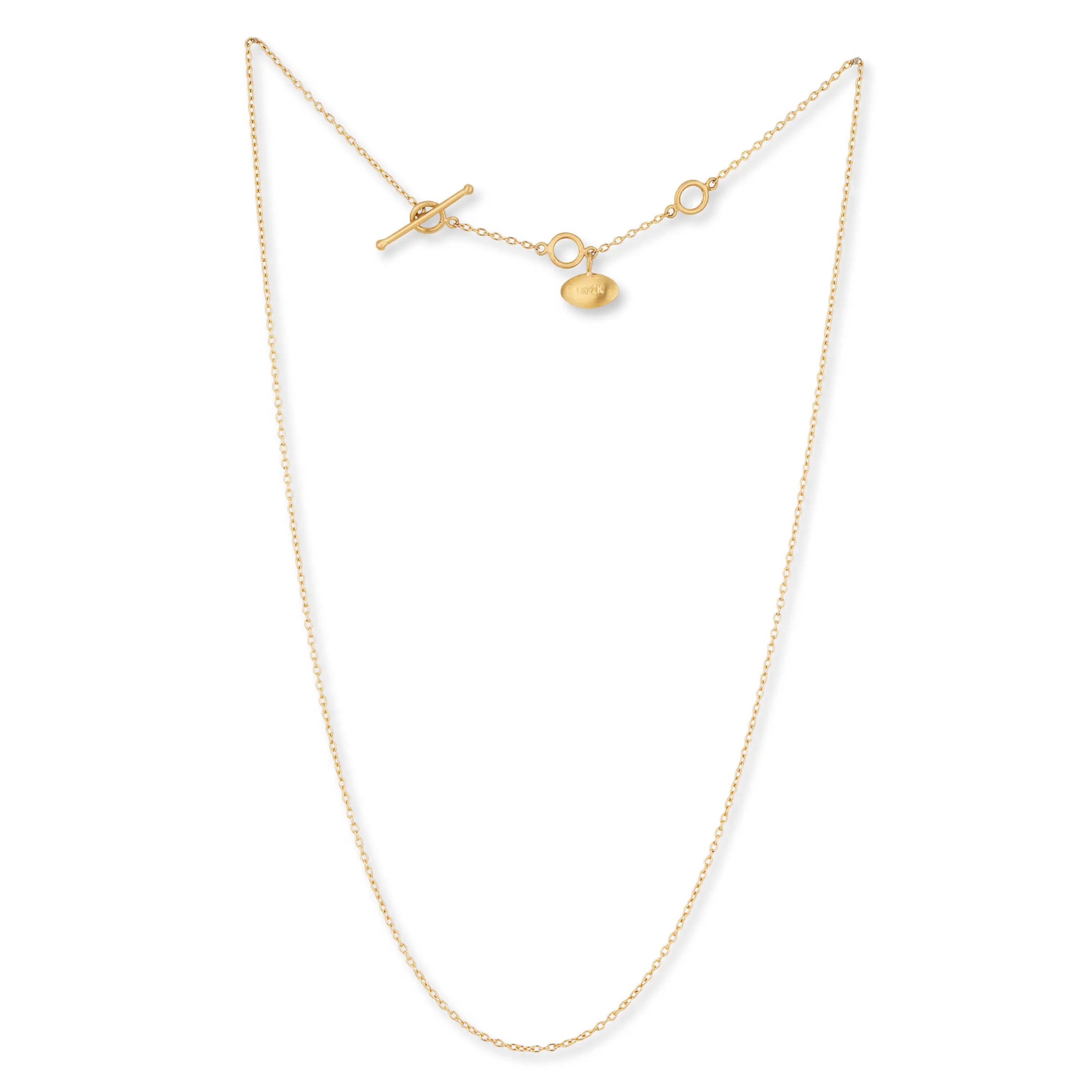 Lika Behar 22K All Gold Extra Thin Rolo Chain
