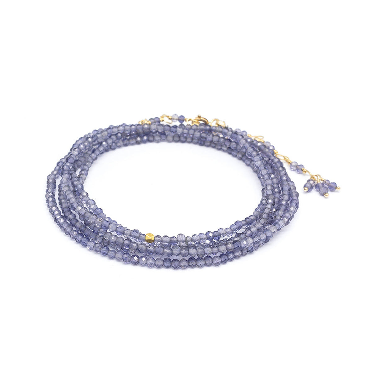 Anne Sportun Iolite Wrap Bracelet Necklace - NAGI