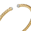 David Yurman Cable Flex Bracelet in 18K Yellow Gold with Diamonds, 4mm