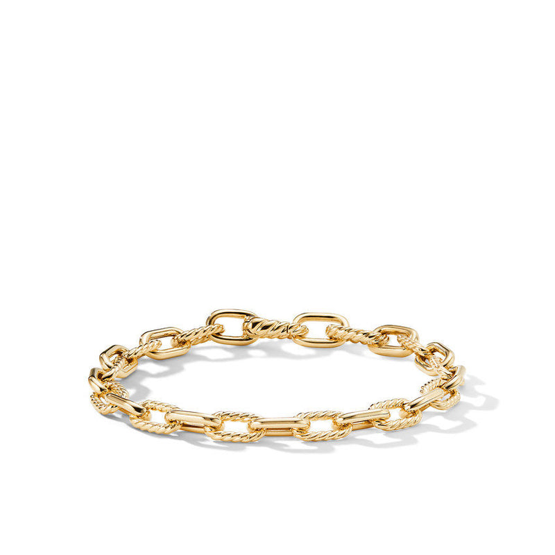 DY Madison Chain Bracelet in 18K Yellow Gold, 6mm